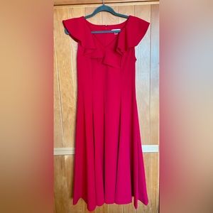 Flirty and flowy, Calvin Klein dress.